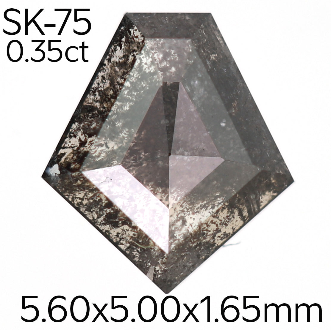SK75 - Salt and pepper kite diamond