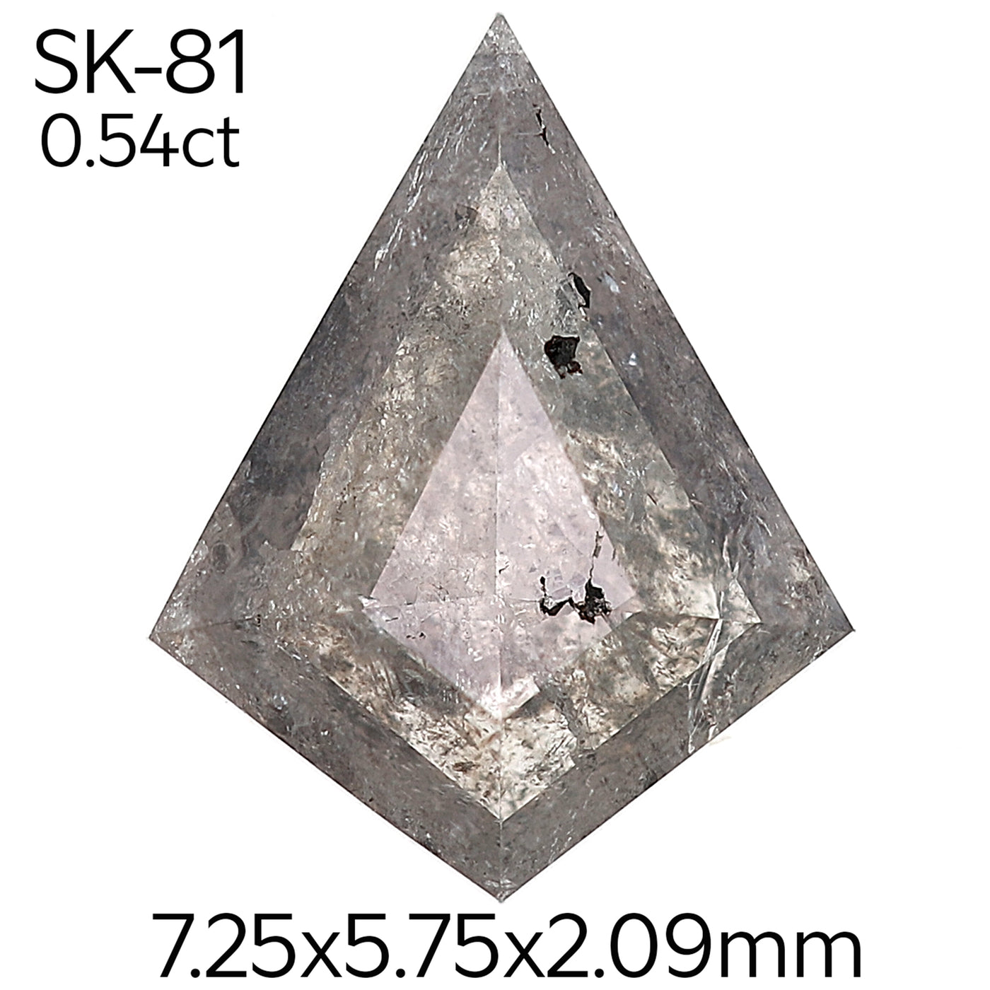 SK81 - Salt and pepper kite diamond