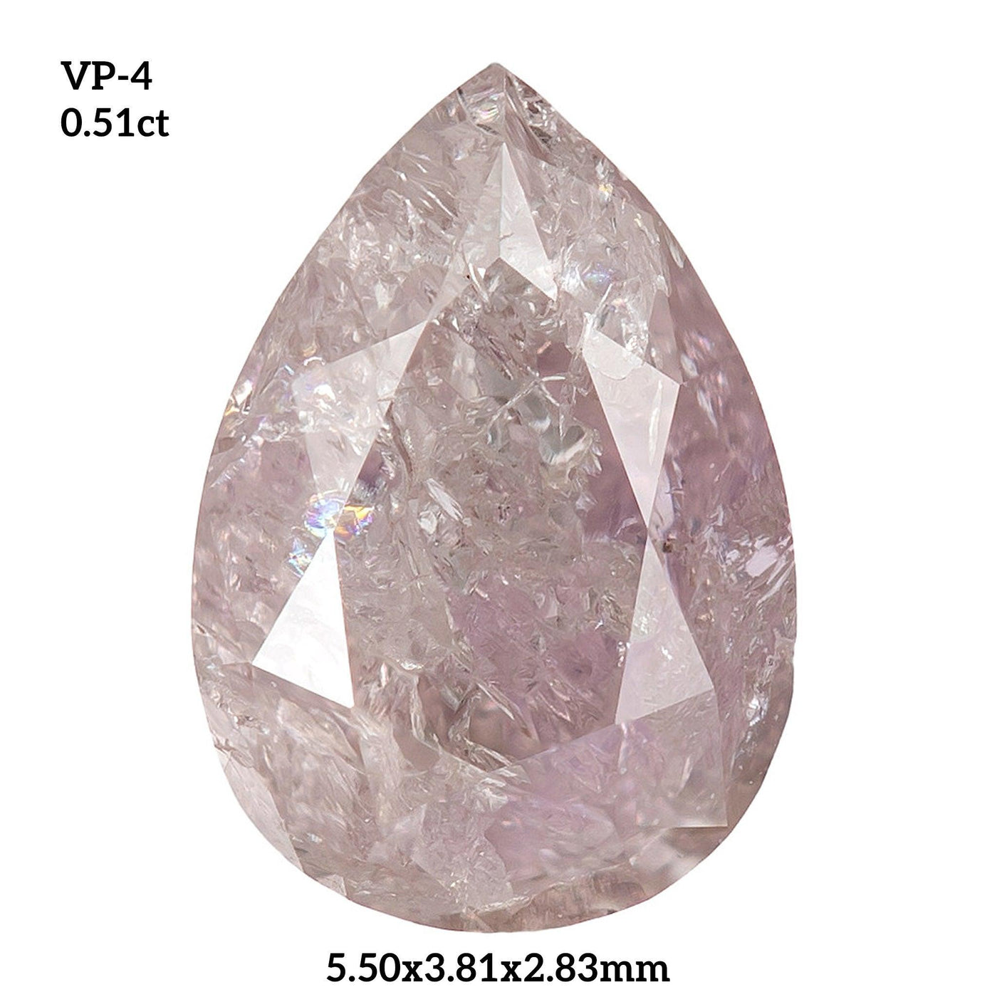 VP4 - Vivid pink pear diamond - Rubysta