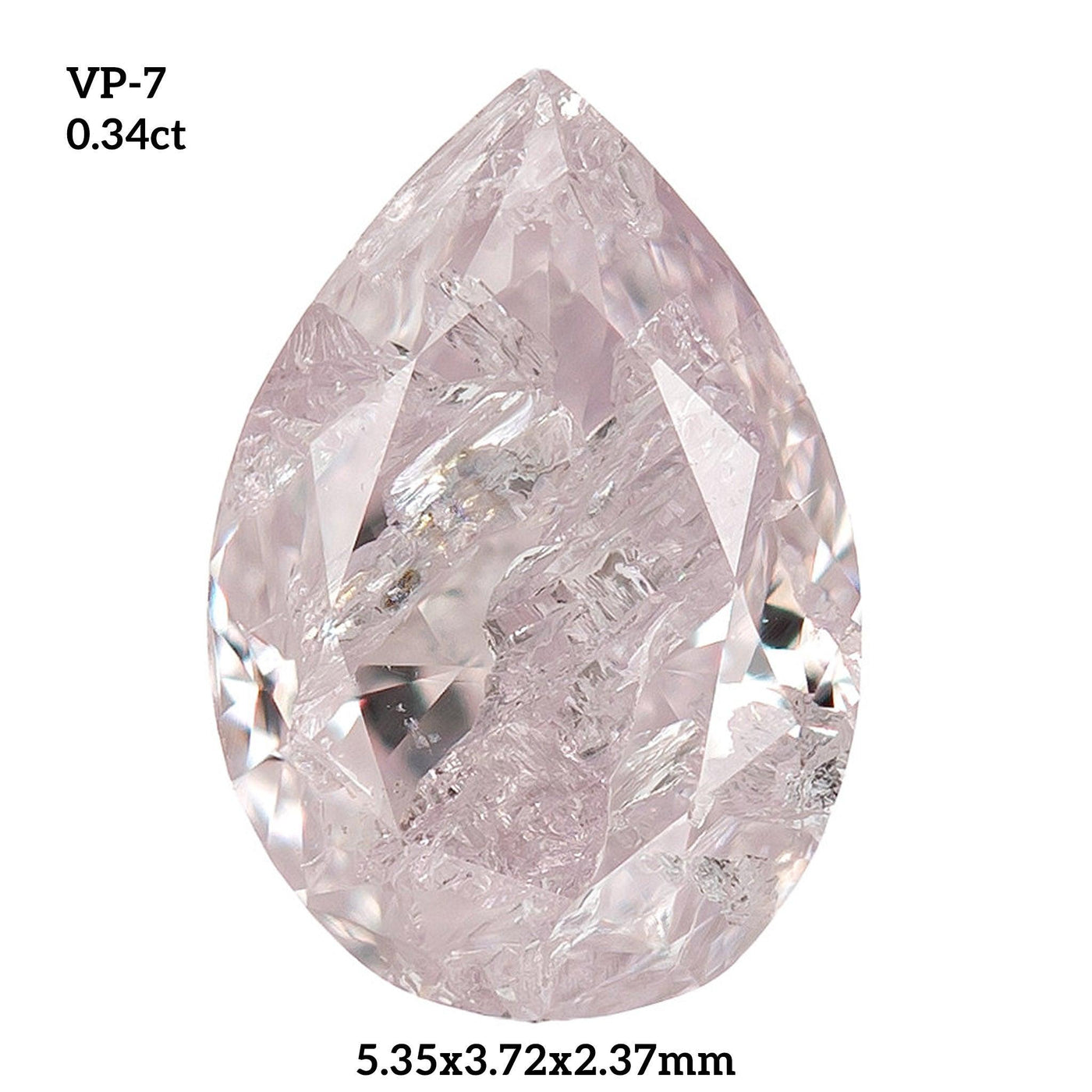 VP7 - Vivid pink pear diamond