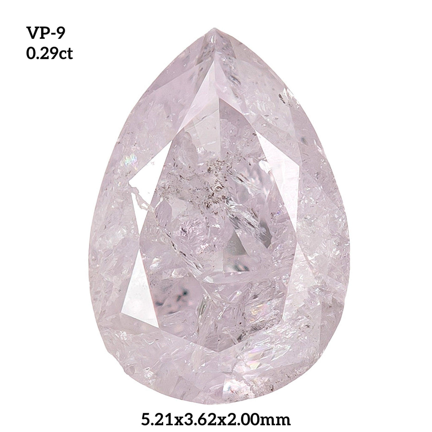 VP9 - Vivid pink pear diamond - Rubysta