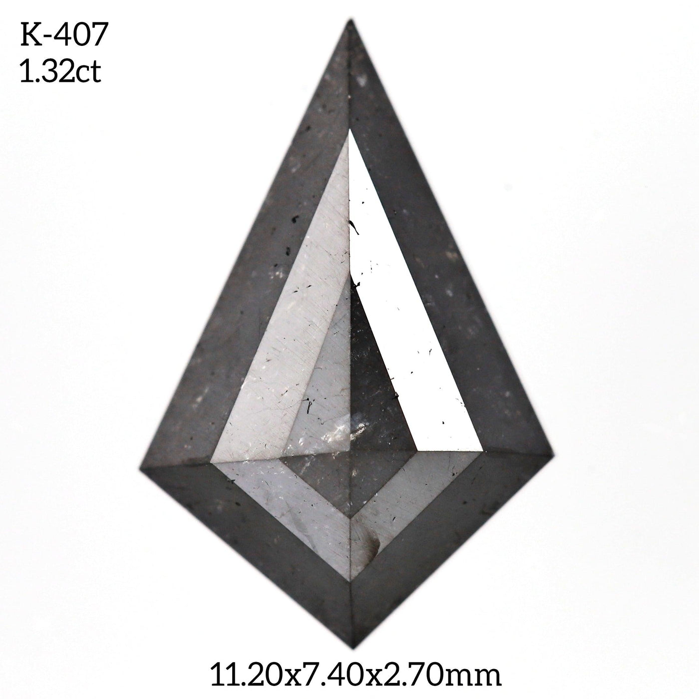 K407 - Salt and pepper kite diamond - Rubysta