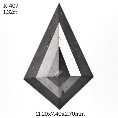 K407 - Salt and pepper kite diamond