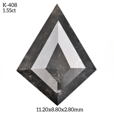 K408 - Salt and pepper kite diamond