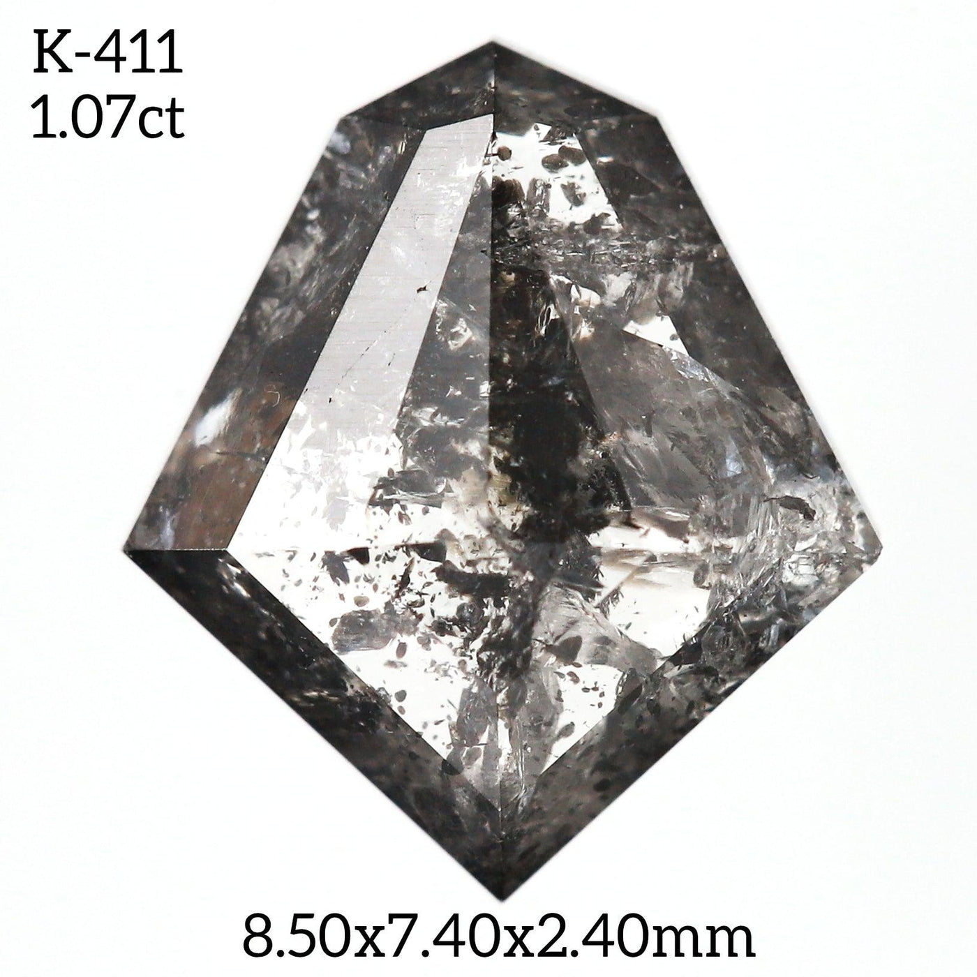 K411 - Salt and pepper kite diamond - Rubysta