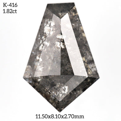 K416 - Salt and pepper kite diamond - Rubysta
