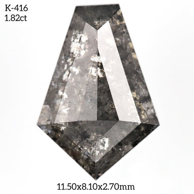 K416 - Salt and pepper kite diamond