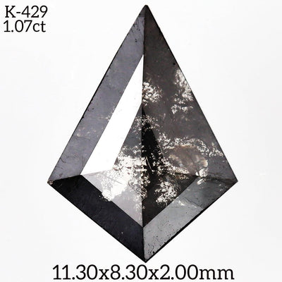 K429 - Salt and pepper kite diamond - Rubysta