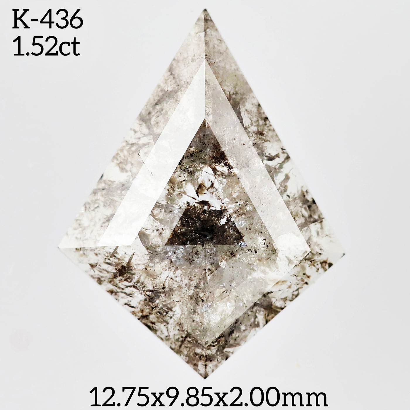 K436 - Salt and pepper kite diamond
