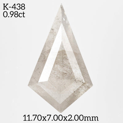 K438 - Salt and pepper kite diamond - Rubysta