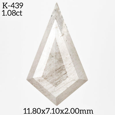 K439 - Salt and pepper kite diamond - Rubysta