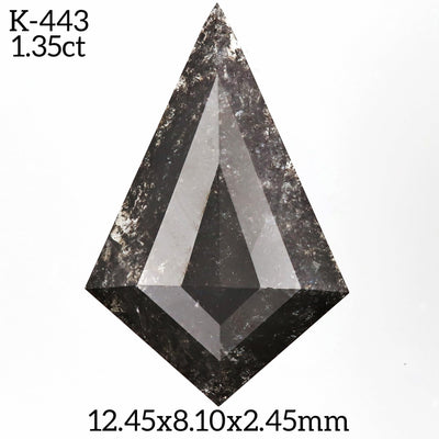K443 - Salt and pepper kite diamond - Rubysta