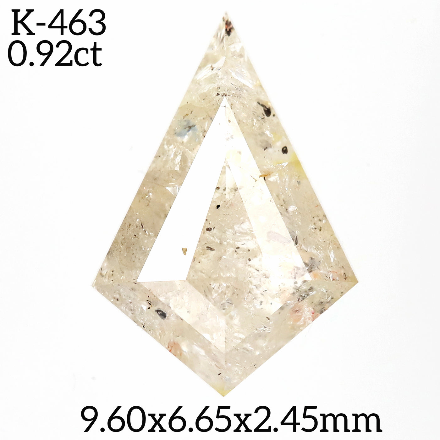 K463 - Salt and pepper kite diamond
