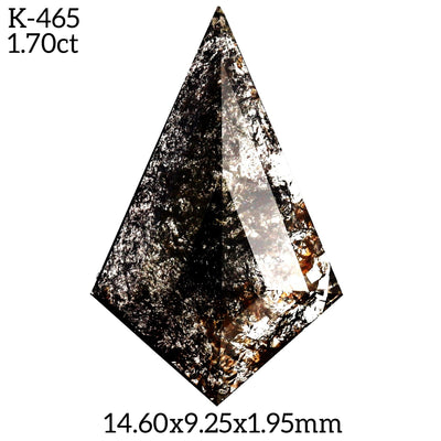 K465 - Salt and pepper kite diamond - Rubysta