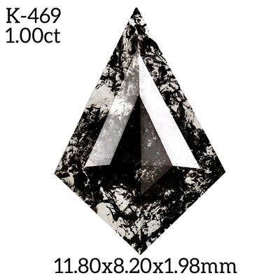 K469 - Salt and pepper kite diamond