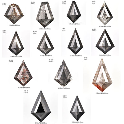K424 - Salt and pepper kite diamond