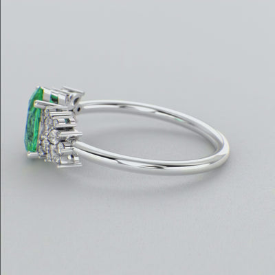 Green Emerald Magic: Oval, Round, and Marquise Diamonds in Perfect Harmony