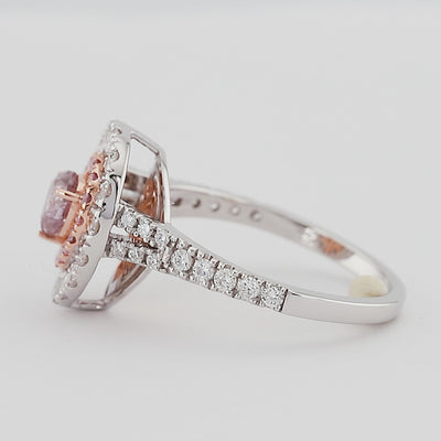 White diamond engagement ring R-11390