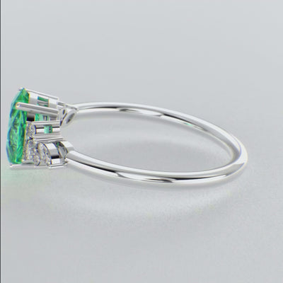 Bold and Brilliant: Green  Oval and Marquise Diamonds Creating Iconic Trends