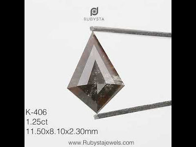 K406 - Salt and pepper kite diamond