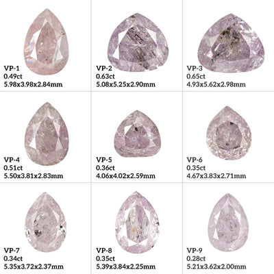 VP7 - Vivid pink pear diamond