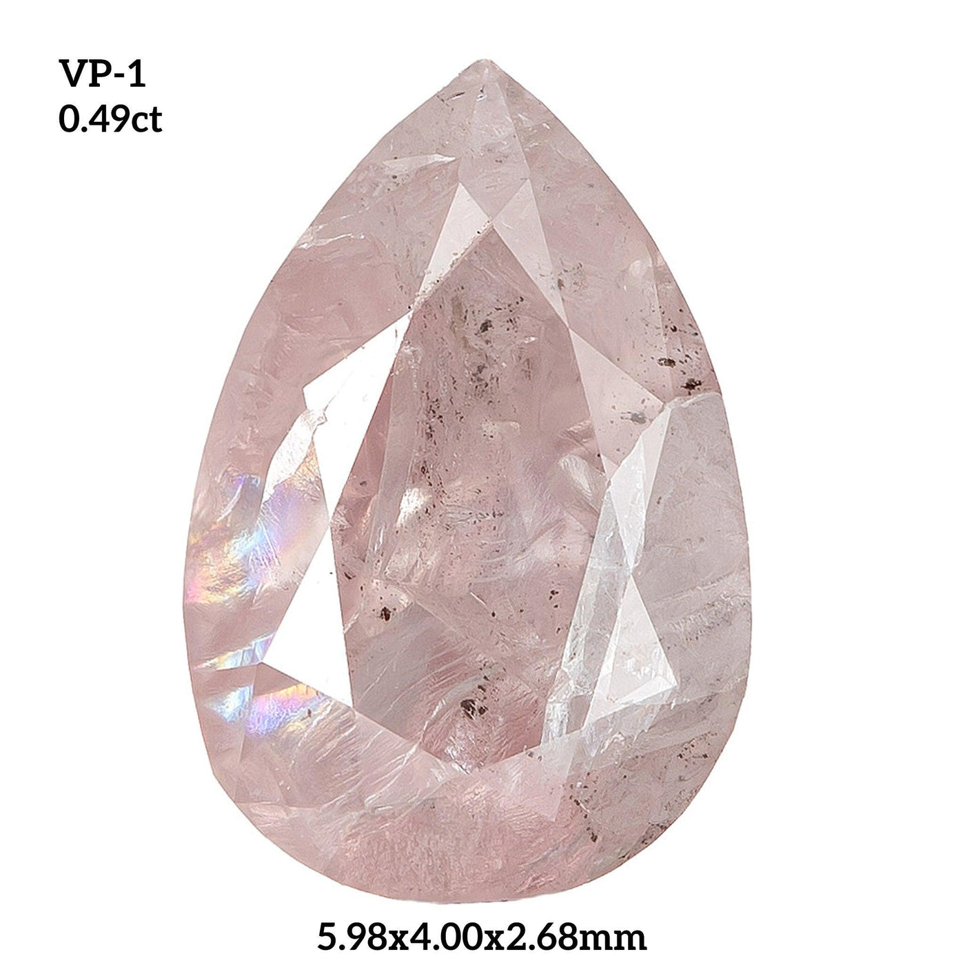 VP1 - Vivid pink pear diamond - Rubysta