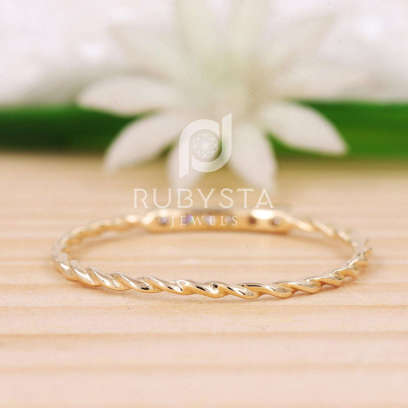 Dainty 6 Diamonds Ring | Delicate Stackable Ring - Rubysta