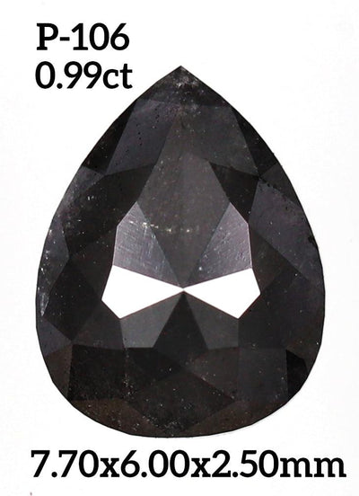 P106-Salt & pepper Pear Diamond - Rubysta