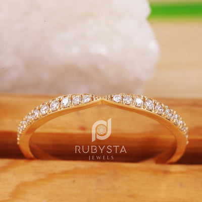 Diamond Eternity Ring | Half Eternity Diamond Ring - Rubysta