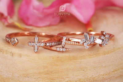 Brilliant Diamond Ring | Diamond Cluster Ring | Wedding Band - Rubysta
