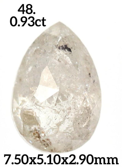 P48 - Salt and pepper pear diamond - Rubysta