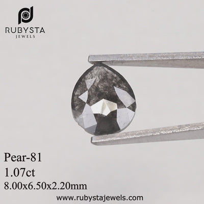 P81 - Salt and pepper pear diamond