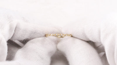 Yellow Gold Half Eternity Ring | Wedding Band | Anniversary Ring