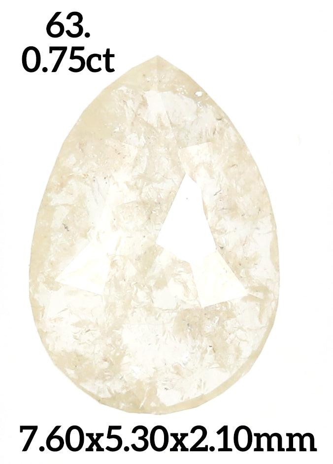 P63 - Salt and pepper pear diamond - Rubysta