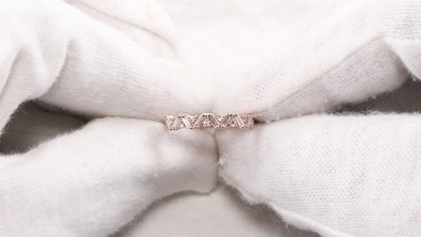 Baguette Diamond Ring | Baguette Engagement Ring | Natural Diamond Ring
