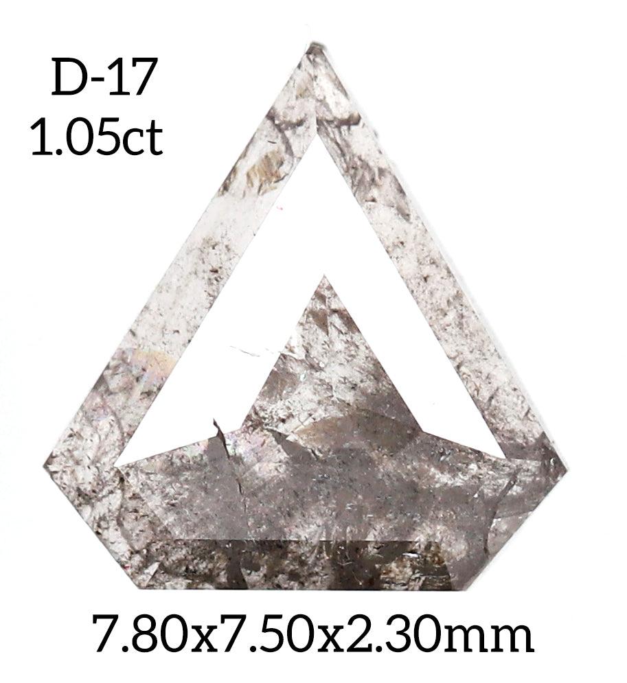 D17 - Salt and pepper geometric diamond