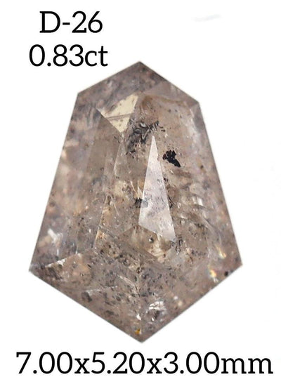 D26 - Salt and pepper geometric diamond - Rubysta