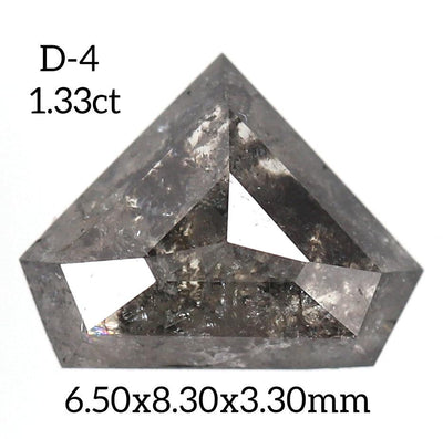 D4 - Salt and pepper geometric diamond - Rubysta