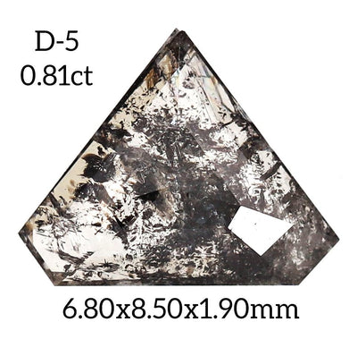 D5 - Salt and pepper geometric diamond - Rubysta
