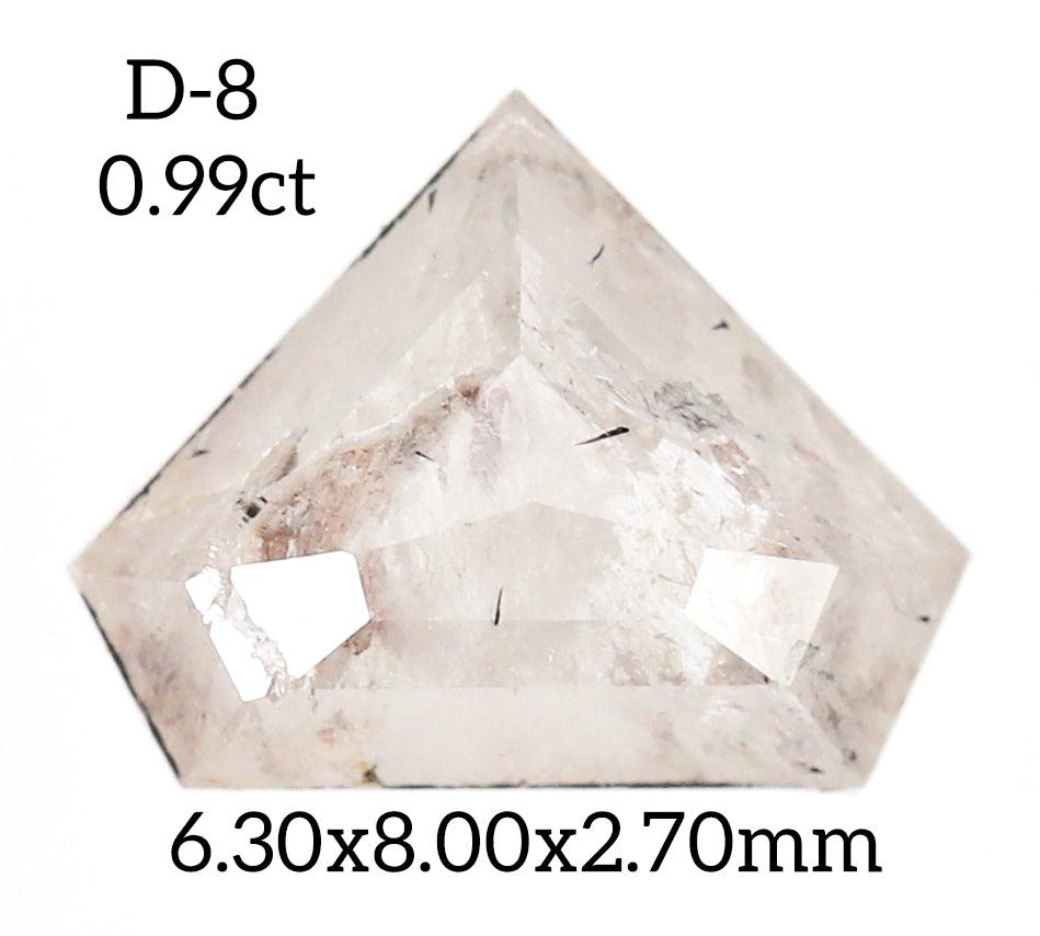 D8 - Salt and pepper geometric diamond