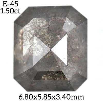 E45 - Salt and pepper emerald diamond - Rubysta