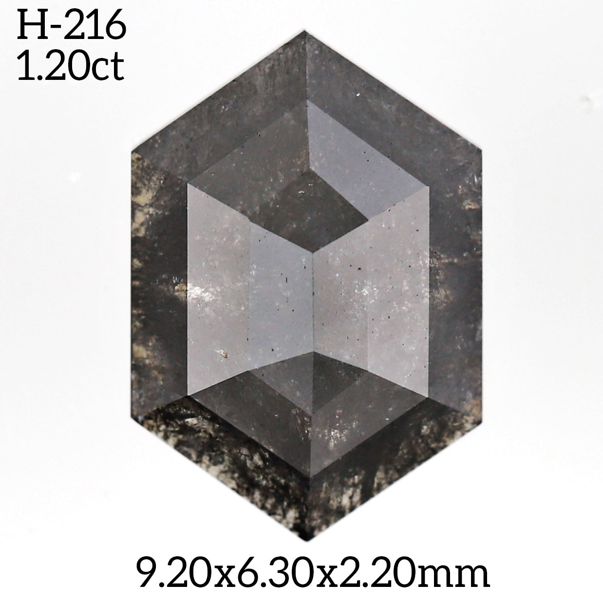 H216 - Salt and pepper hexagon diamond
