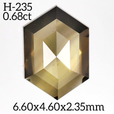 H235 - Salt and pepper hexagon diamond