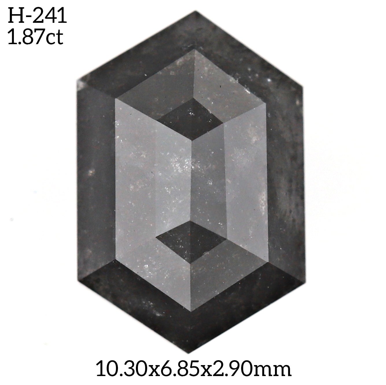 H241 - Salt and pepper hexagon diamond