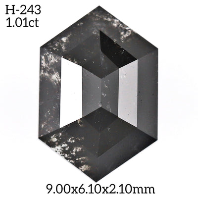 H243 - Salt and pepper hexagon diamond