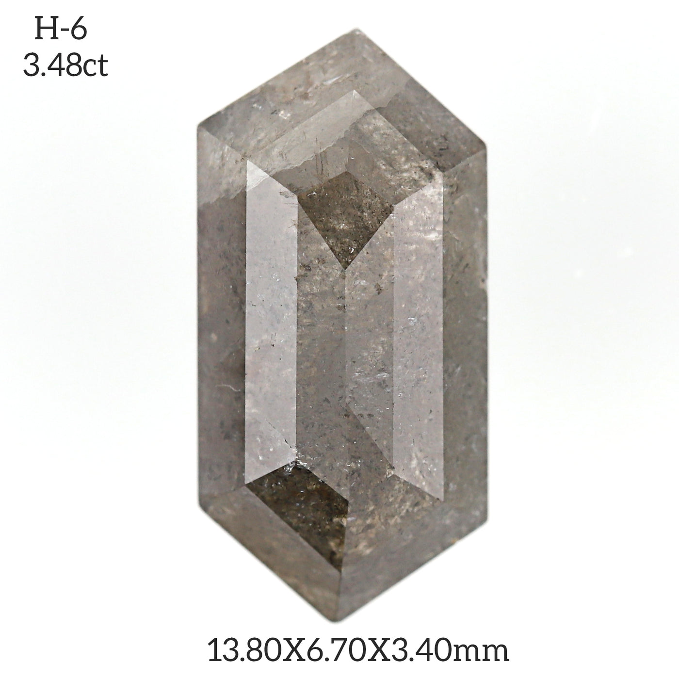 H6 - Salt and pepper hexagon diamond