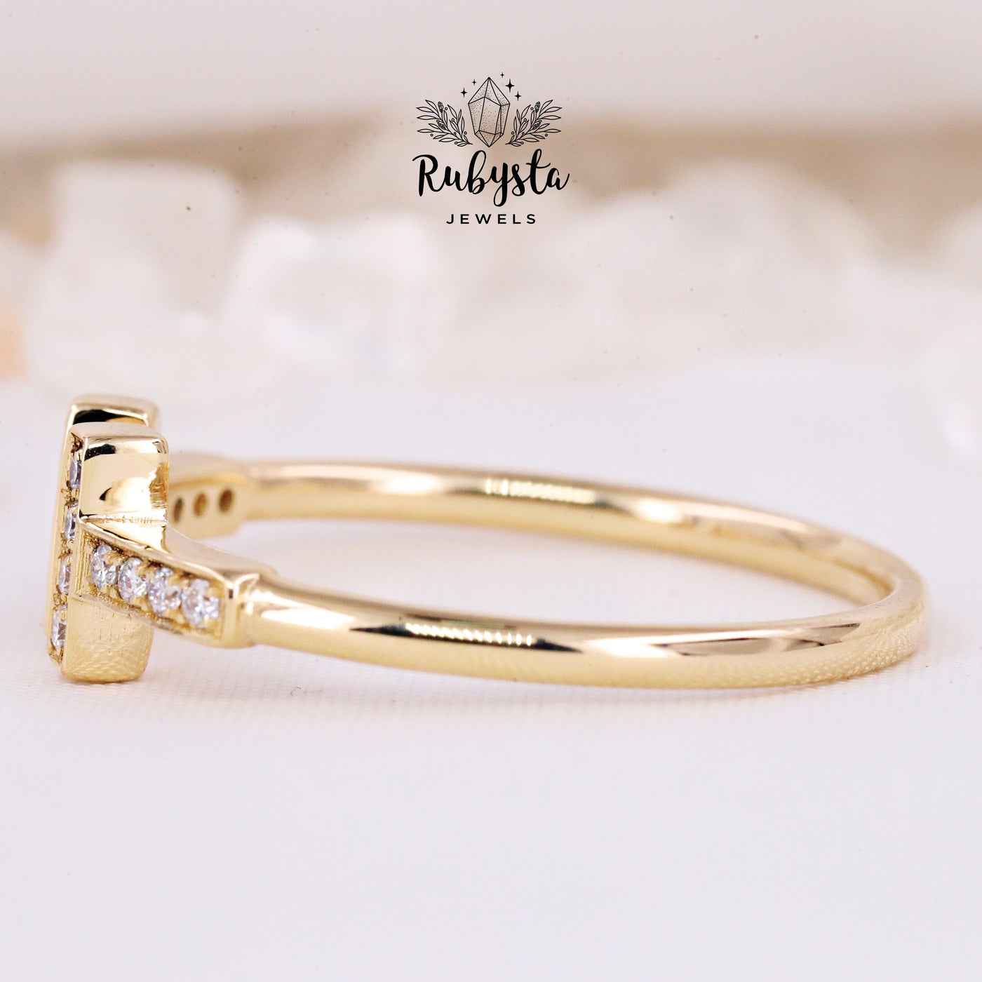 Wedding Ring | Rose Gold Ring | Round Brilliant Cut Ring - Rubysta