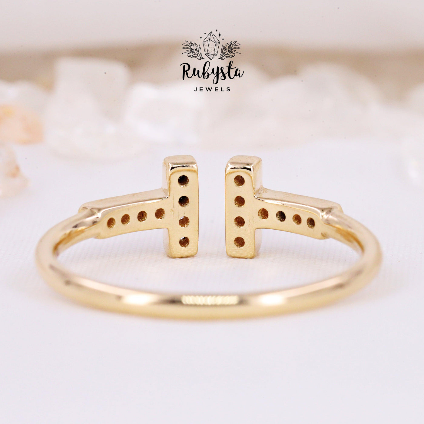 Wedding Ring | Rose Gold Ring | Round Brilliant Cut Ring - Rubysta