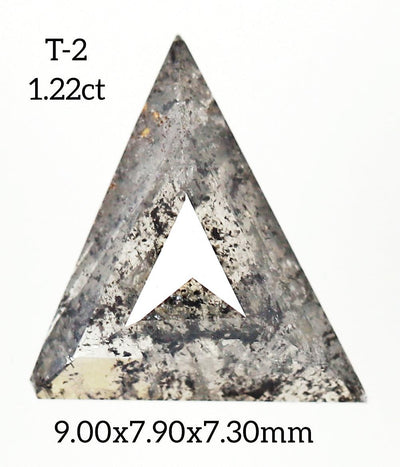 T2 - Salt and pepper geometric diamond - Rubysta