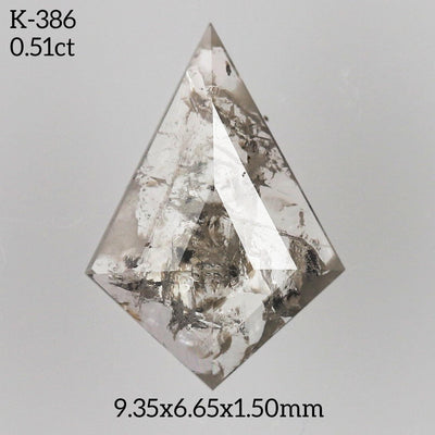 K386 - Salt and pepper kite diamond - Rubysta